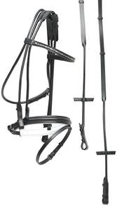 Aintree Rolled Dressage Bridle