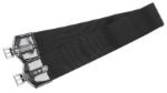 Black Double Elastic Race Girth 22mm Buckles