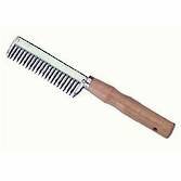 Roma Wood Handle Aluminium Pulling Comb