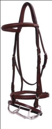 Platinum Raised Padded Hanoverian Bridle
