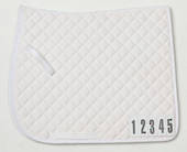 Zilco Dressage Competition Saddle Cloth With Number Holder